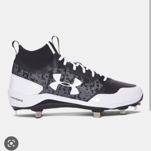Under Armour Heater Mid ST Metal Baseball cleats softball men's sz 8.5